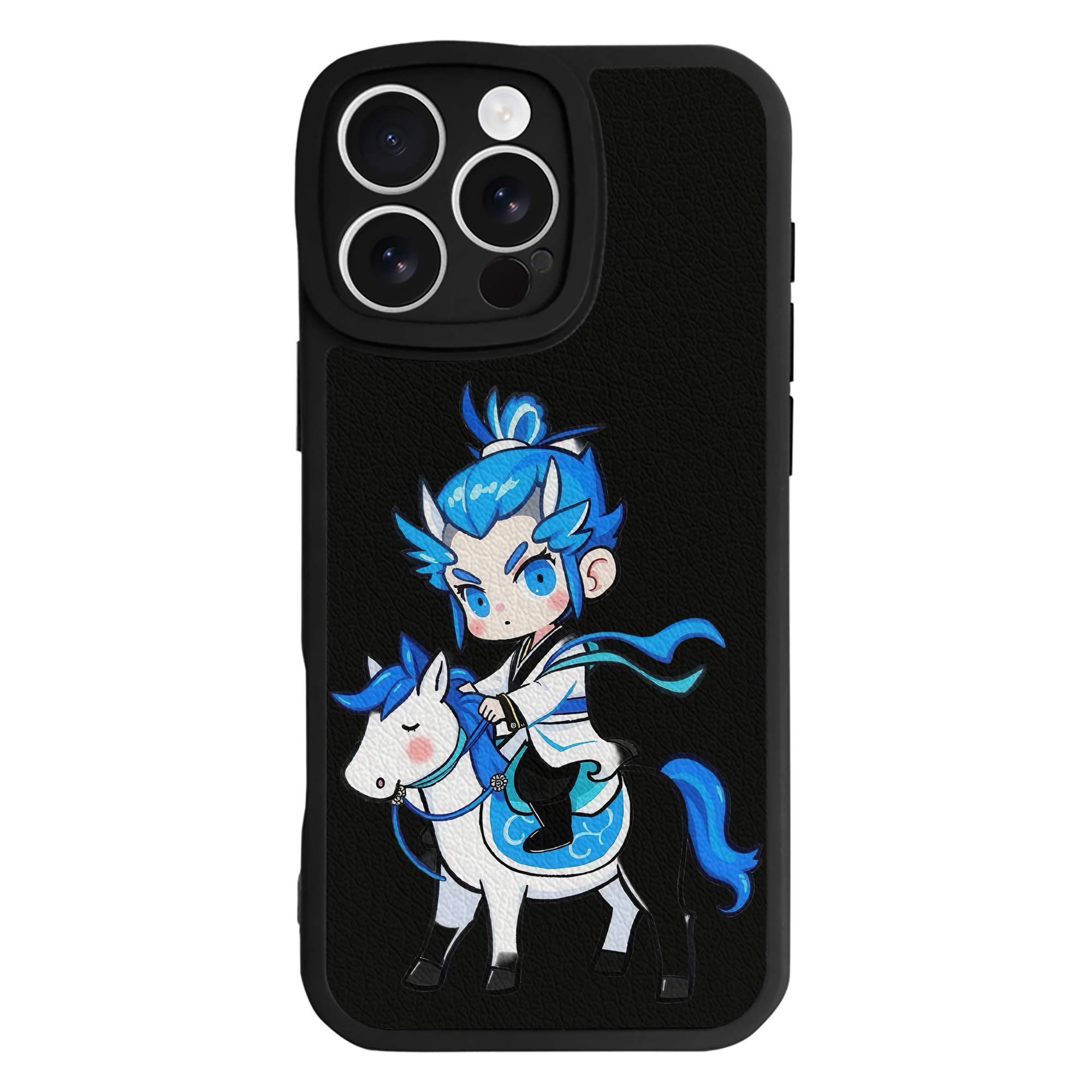 （画像用） Ne Zha 2 ナタ 魔童の大暴れ 【iPhone 16シリーズ対応】シリコンスマホケース（レザー調） 材質：シリコン